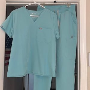 FIGS seaglass scrubs